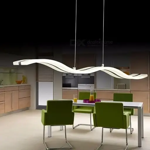 Світлодіодна люстра Хвиля PJ810 100х10см (Біла)