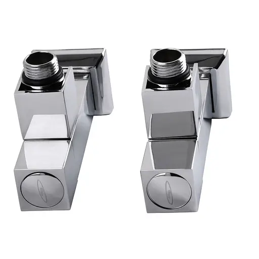 Набір кран напівоборотний кутовий з американкою Solomon Lux 1/2″ Cube chrom 8888 (2шт.) 000021913 - фото 10