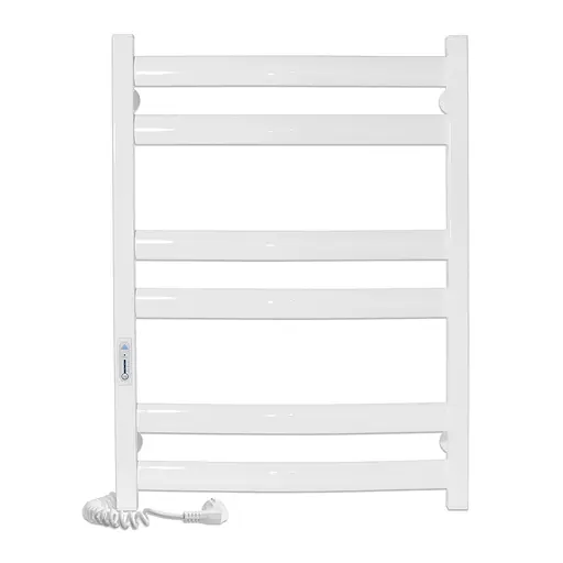 Электрический полотенцесушитель Laris Зебра Атлант ЧФ6 500x700 Е левый R3 77700096, Белый, Левое, Электронный - фото 2