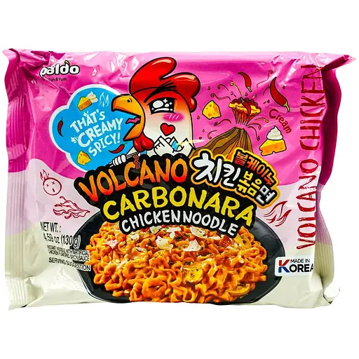 Локшина швидкого приготування Paldo Volcano Carbonara 130 г