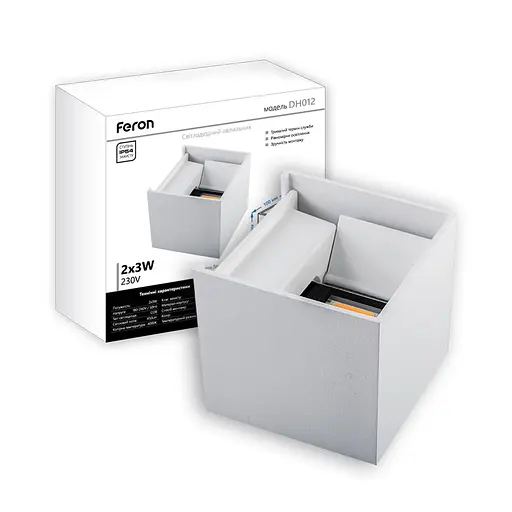 Архитектурный светодиодный накладной светильник Feron DH012 6Вт 4000K белый - фото 1