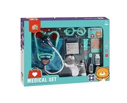 Набор доктора 832-203, собачка, аксессуары, сумка, очки, в коробке (6946615519763) - фото 2