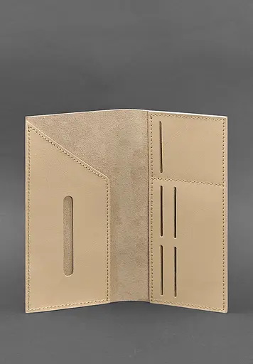 Шкіряний тревел-кейс 3.1 світло-бежевий - фото 5