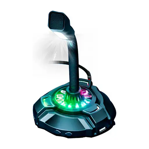 Мікрофон HP DHP-1100C RGB backlit 3.5мм+USB Black (DHP-1100C) - фото 3