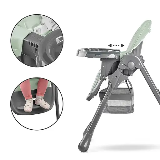 Стільчик для годування Kinderkraft Tastee Grey (4160) - фото 9