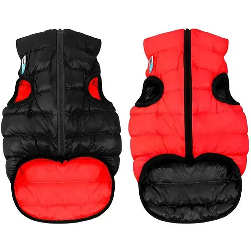 Курточка для собак AiryVest двостороння, розмір XS25, червоно-чорна [CD]