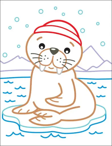 Кольорові зафарбовки: Пінгвіненя - фото 5