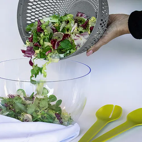 Сушка для салата TOSCA бело-серая 26х18 (56002) - фото 7