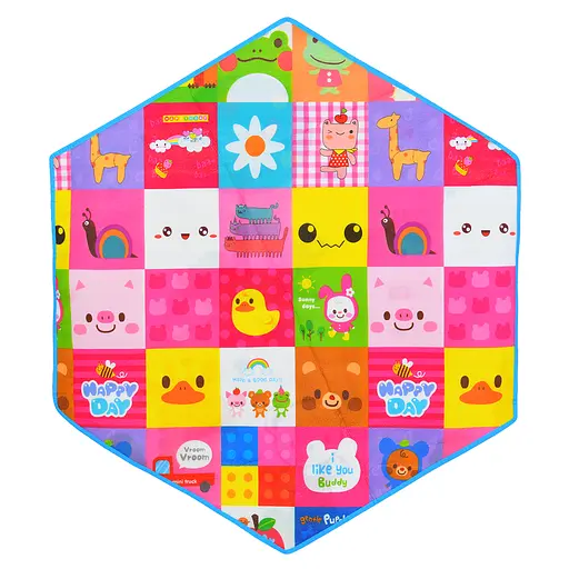 Палатка автоматическая MR 1512 с ковриком, 146x127x110 см, каркасная, сетчатые стены, розовый - фото 8