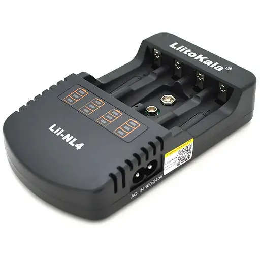 ЗП универсальный Liitokala Lii-NL4, 4 канала, LCD дисплей, поддерживает Li-ion, Ni-MH и Ni-Cd AA(R6), AAA(R03), AAAA, С(R14)