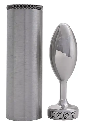 Анальная пробка Doxy Butt Plug Smooth 11 см (серебристый) - фото 4