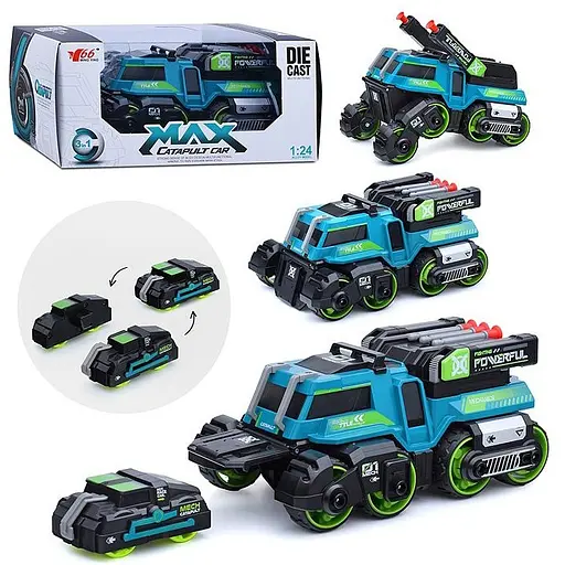 Игрушка Cars S Боевая машина 3 в 1 инерционная со светом и звуком 1:24 в ассортименте (CJ-4095637) - фото 12