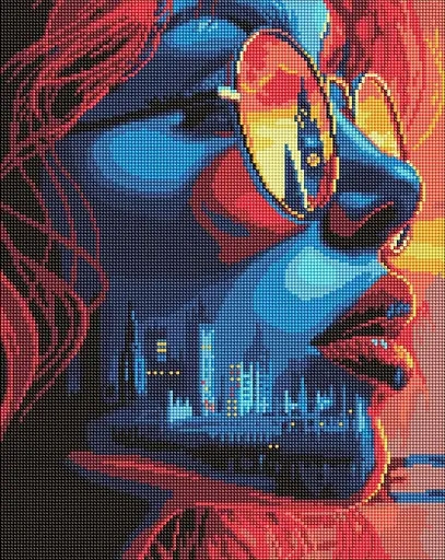 Набор с алмазной мозаикой Закат в Лондоне Ideyka AMO8064, 40x50 см