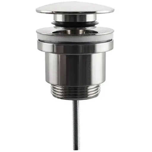 Донний клапан Frap F62-5, автомат, 1 1/4", сатин, Хром матовий - фото 1