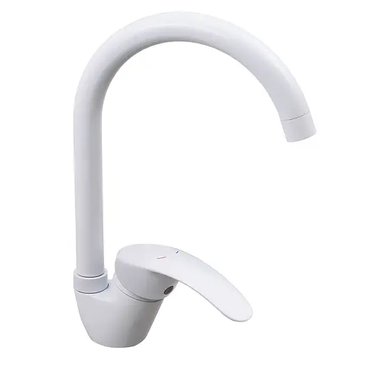 Змішувач для кухні CRON MARS 777-G білий CR0788 - фото 1