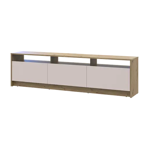 Тумба ТВ Doros U3 Дуб Артізан/Кашемір ДСП 180х33х43 (41516203)