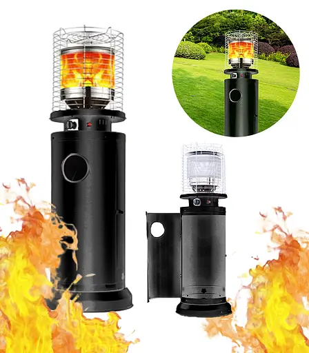 Уличный газовый обогреватель Gordon 13 кВт с эффектом пламени - фото 2