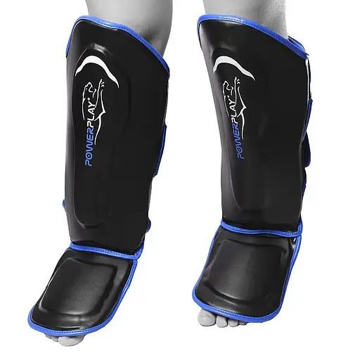Захист гомілки та стопи Power Play 3052, Black/Blue - L - фото 2