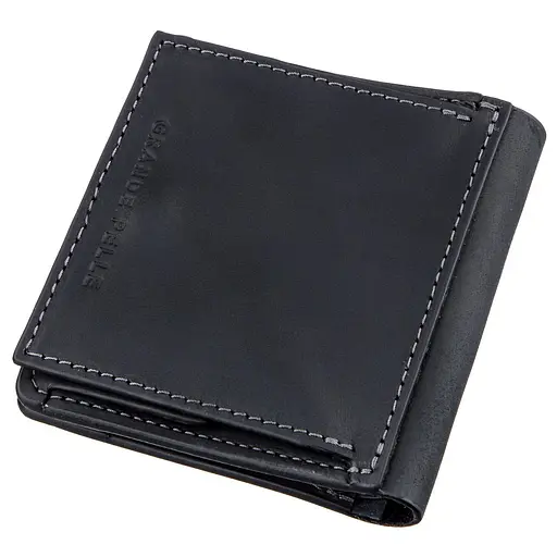 Кожаный портмоне Grande Pelle 9.5х10х2 см acs0015076 - фото 2