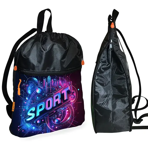 Рюкзак-мішок для взуття, спортивної форми Sport дитяча сумка для змінки з розширювачем (01431)