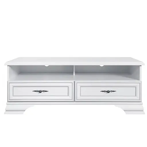 Тумба під телевізор ВМК (БРВ) Кентукі RTV2S Білий альпійський (GRB-1952)