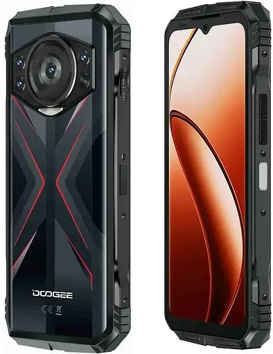 Смартфон Doogee S118 658" 8/512ГБ 2SIM 10800мА/год черно-красный - фото 7