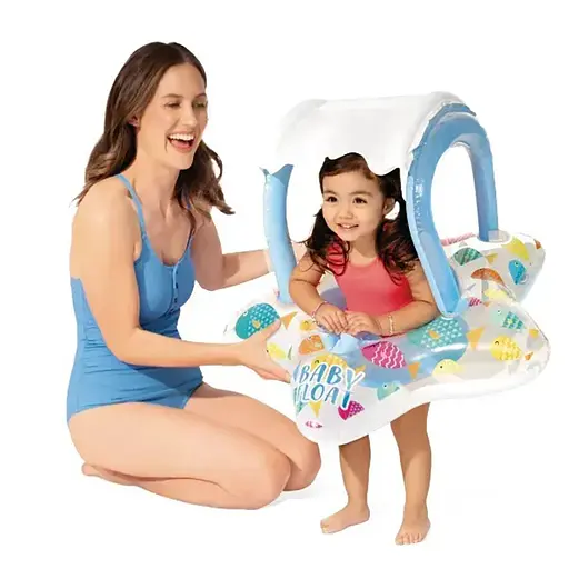 Дитячий надувний пліт Зірочка 56573(Blue) розмір 81 x 79 см - фото 4