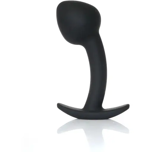 Анальна пробка B-Series HeavyFun Curved L 10.5 см (чорний)