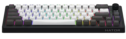 Клавіатура HATOR Skyfall 65 PRO Wireless Silent Switches US Grey Black (HTK4160) - фото 2