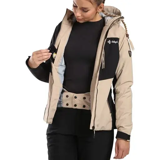 Куртка Kilpi Flip W Black/Beige S (1054-024.0413) - фото 3