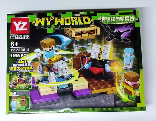 Конструктор Майнкрафт 4 в 1 MY World YZ7238-4 Minecraft 199 деталей - фото 1