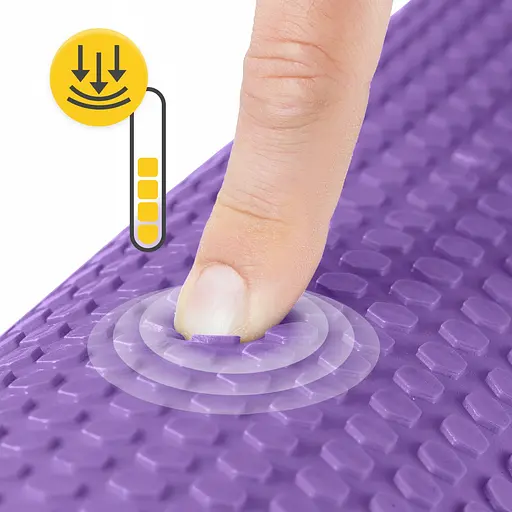 Массажный ролик 4FIZJO CARE+ EVA 60 x 15 см (валик, роллер) 4FJ0522 Purple (P-5907739314390) - фото 4