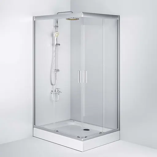 Душевая кабина Am.Pm Gem Twin Slide 120x90 см прозрачное стекло хром W90UG-404-120290-MT, Универсальная, прозрачная, хром - фото 5