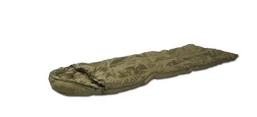 Легкий стеганный спальный мешок Mil-Tec Спальник 190 x 75 x 30см Оливковый - фото 2