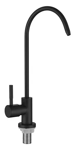 Кран-фасетка під фільтр збройована сталь Wezer EKO4F-13 Графітовий хром - фото 1