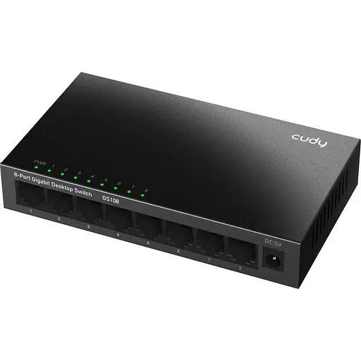 Комутатор Cudy GS108 8 портовий Gigabit Metal Desktop Switch - фото 1