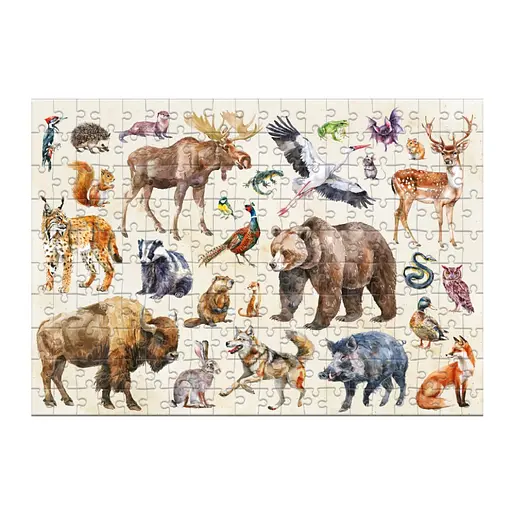 Дитячий пазл Монтессорі "Лісові тварини" DoDo Toys 300629, 200 елементів - фото 4