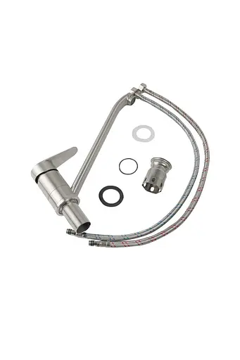 Смеситель для кухни Germece 3123 C нержавеющая сталь - фото 2