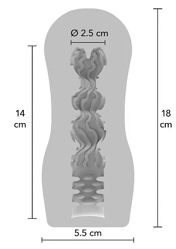 Мастурбатор ToyJoy Clear Wave (прозорий) - фото 8