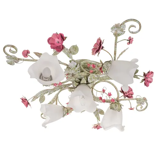 Люстра стельова Brille флористика E14 40W GR (BKL-513S/5)