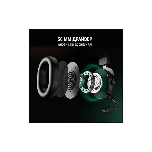 Навушники Fifine H6 RGB 7.1 Black (H6) - фото 8