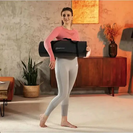 Коврик для йоги Hop-Sport HS-NB020GM NBR 2см чорний - фото 5