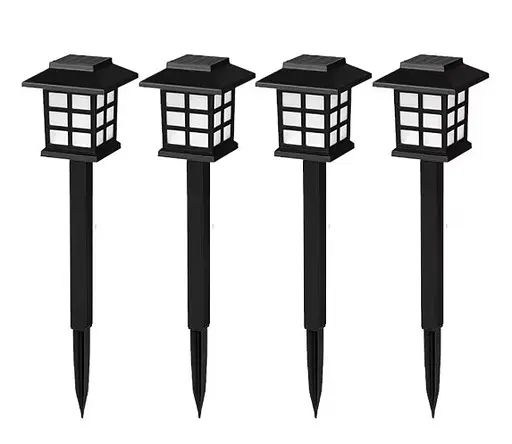Вуличні садові сонячні світильники Solar Garden Lights X17 4 шт. на сонячних батареях підсвічування газону - фото 1