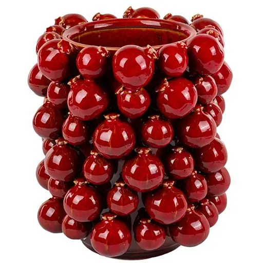 Ваза Lefard Гранаты коричневые 20х20х26 см (626-008)