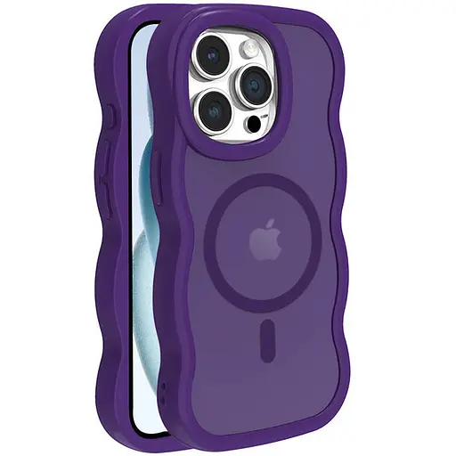Чохол Epik TPU+PC Undine with MagSafe для Apple iPhone 15 Pro Max 6.7 Purple - фото 1