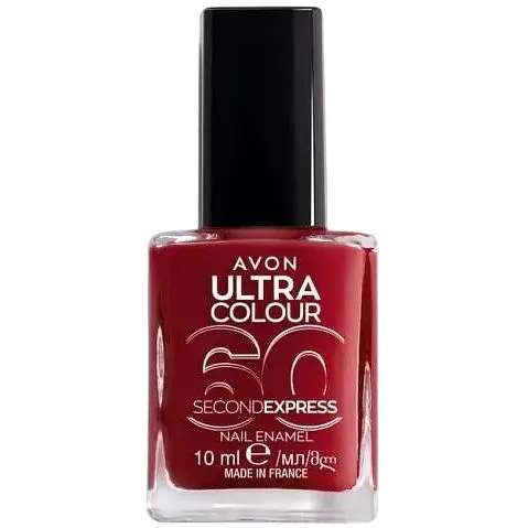 Швидковисихаючий лак для нігтів Avon УльтраКолір за 60 секунд Lightening Red 10 мл (494692947) - фото 1