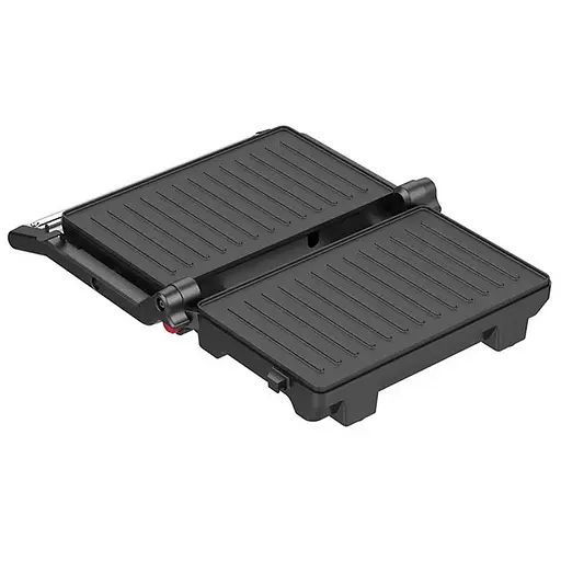 Прижимной контактный электрический гриль Crownberg CB-1081 домашний с антипригарным покрытием 1000Вт Серый - фото 6