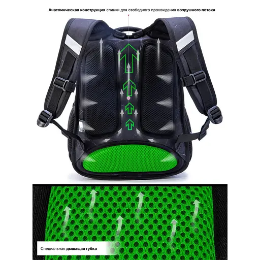 Рюкзак школьный для мальчиков SkyName Winner R1-047 объем 17.5 л - фото 5