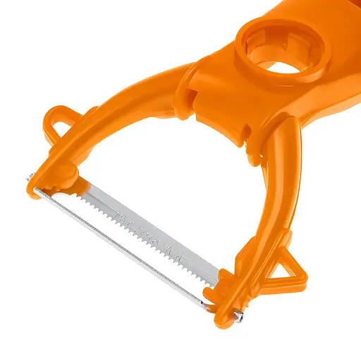 Ніж економка овочечистка для тонкого чищення овочів та фруктів Принцеса кухні , Zauberg Помаранчевий 87814 - фото 2