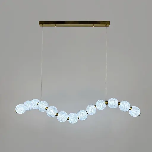 Светодиодный светильник PEARLIES с прозрачными рельефными шариками | Line F | Ст. MJ345-1000L AB - фото 4